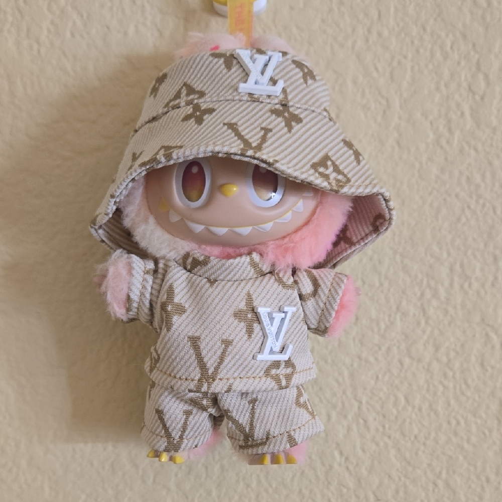 Labubu Clothes - Luxury Shorts, Shirt, And Bucket Hat. *Labubu Not Included*